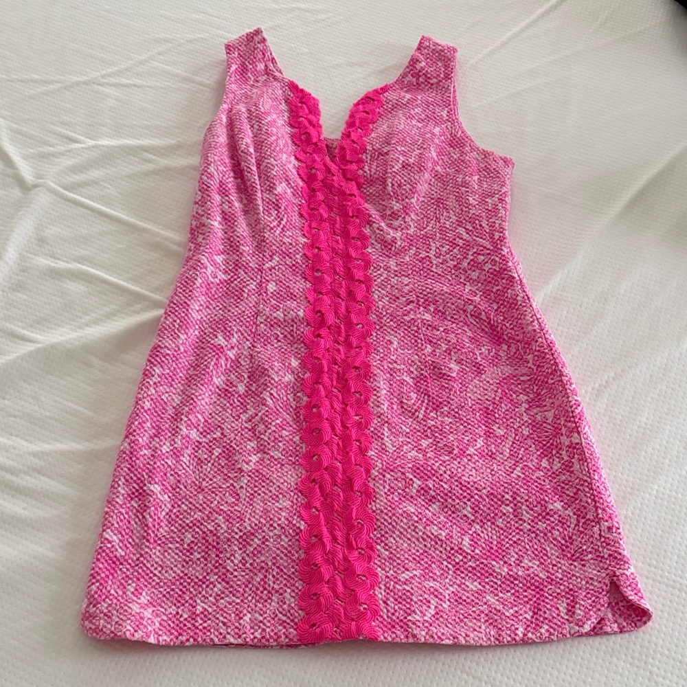Lilly Pulitzer Pink Textured Sleeveless Dress